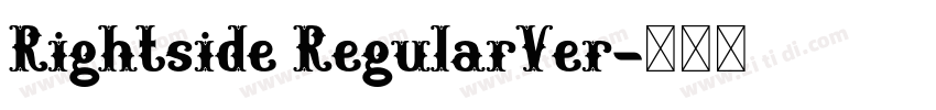 Rightside RegularVer字体转换 Rightside RegularVer字体转换